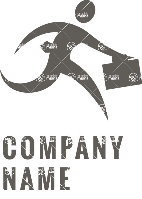 Business Logo Templates - vector graphics in a pack from GraphicMama - Businessman Silhouette Logo Design